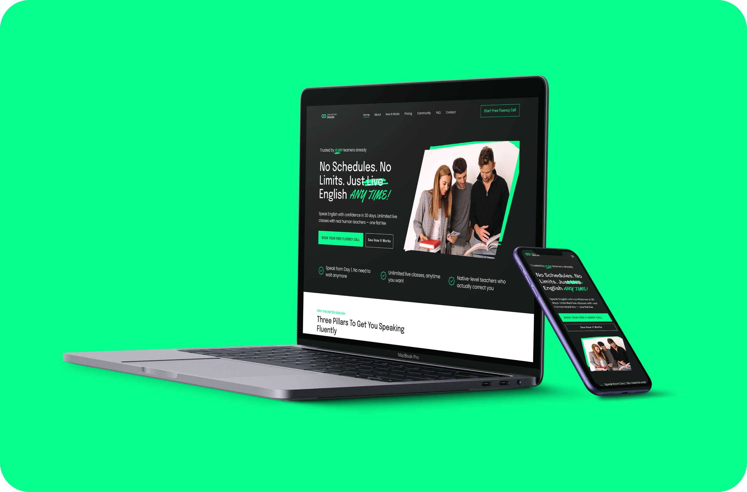 Unlimited English project page